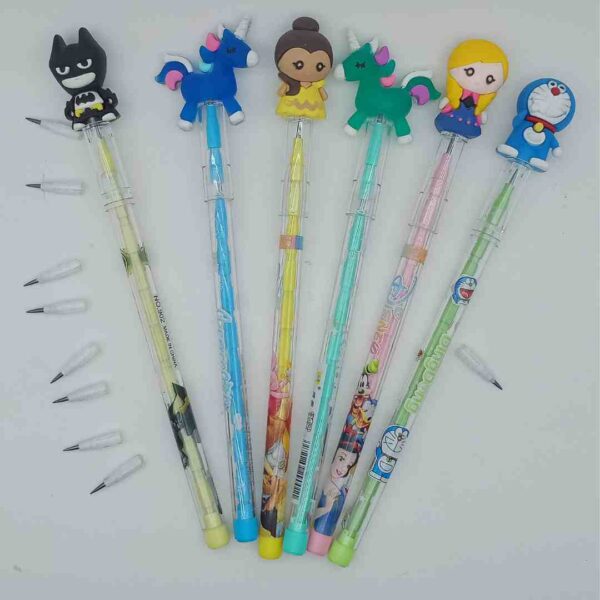 Cartoon Pencil Pack of 6 / 90s Kids Toys