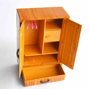 Toy Wardrobe(Brown) Miniature / 90s Kids