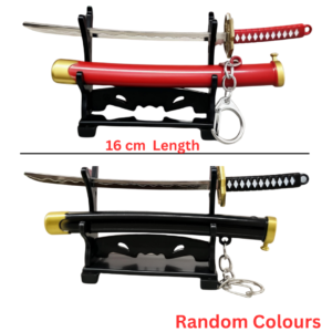 Mini button Katana (Sword) with Stand  (Random Colours)