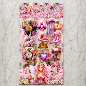 Pink Beautiful Floral Women Sticker
