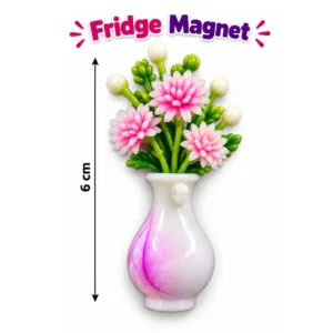 FLOWER POT FRIDGE MAGNET