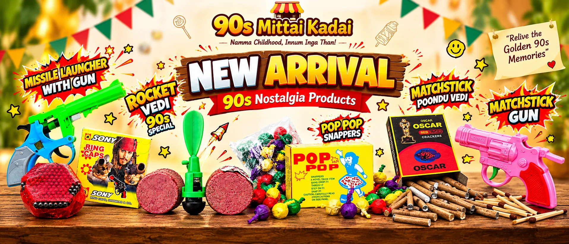 New arrivals at 90s Mittai Kadai